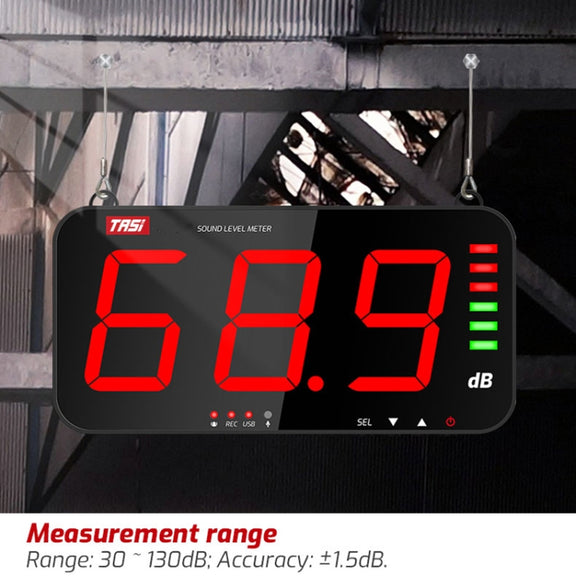 TASI TA653A Large Screen Wall-Mounted Noise Meter Decibel Detector