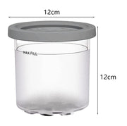 For Ninja NC299AMZ NC300 Ice Cream Storage Containers with Lids, Speci: 4 Cups+Spoon