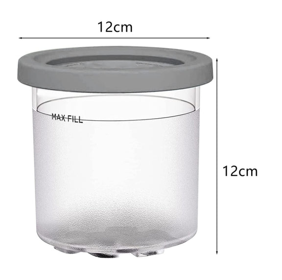 For Ninja NC299AMZ NC300 Ice Cream Storage Containers with Lids, Speci: 4 Cups+Spoon