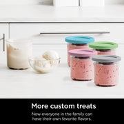 For Ninja NC299AMZ NC300 Ice Cream Storage Containers with Lids, Speci: 4 Cups+Spoon