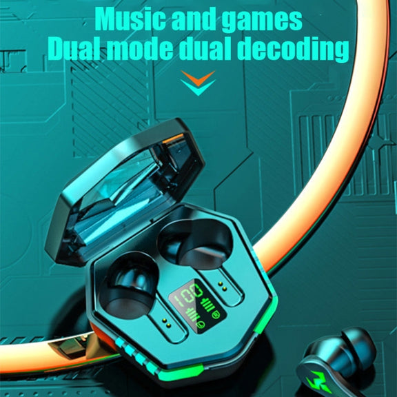 N35 TWS Colorful Light In-Ear Low Latency Wireless Bluetooth Game Earphones, Style: Digital Display