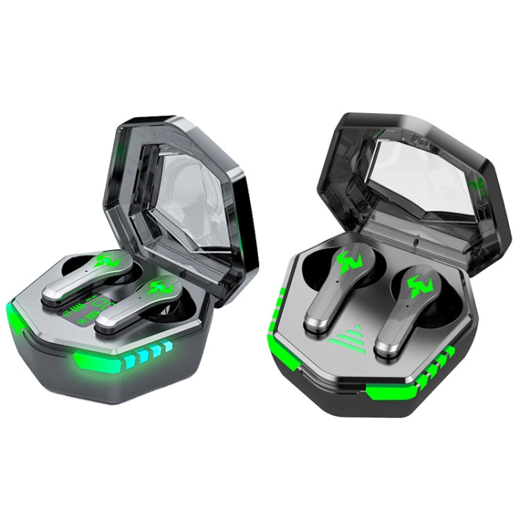 N35 TWS Colorful Light In-Ear Low Latency Wireless Bluetooth Game Earphones, Style: Digital Display