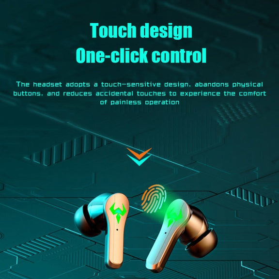 N35 TWS Colorful Light In-Ear Low Latency Wireless Bluetooth Game Earphones, Style: Non-digital Display
