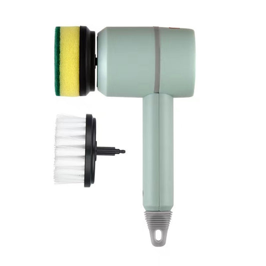 Wireless Electric Cleaning Brush USB Rechargeable Kitchen Bathtub Tile Cleaning Brushes Green 1200 mAh - free shipping - PMC Jewellery - Order now!