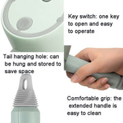 Wireless Electric Cleaning Brush USB Rechargeable Kitchen Bathtub Tile Cleaning Brushes White 800 mAh