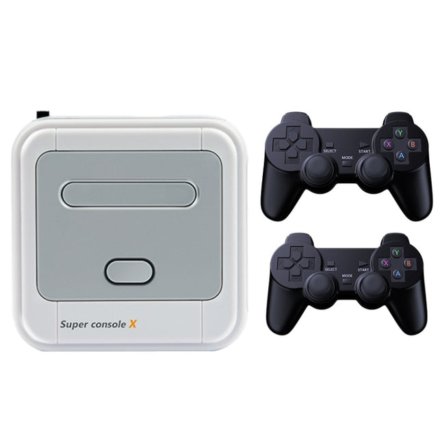 Super Console X 64GB 30000+ Games Wireless 4K HD 3D Double Game Console Box, US Plug