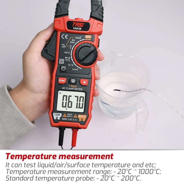 TASI TA811C Clamp Meter High Accuracy AC DC Voltage Ammeter - free shipping - PMC TechLife - Order now!