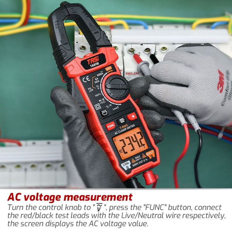 TASI TA811A Clamp Meter High Accuracy AC DC Voltage Ammeter - free shipping - PMC TechLife - Order now!