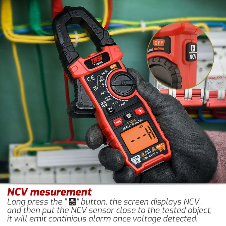 TASI TA811C Clamp Meter High Accuracy AC DC Voltage Ammeter - free shipping - PMC TechLife - Order now!
