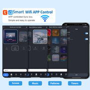 HDMI 2.0-PRO Smart Ambient TV Led Backlight Led Strip Lights Kit Work With TUYA APP Alexa Voice Google Assistant 2 x 4m(UK Plug)