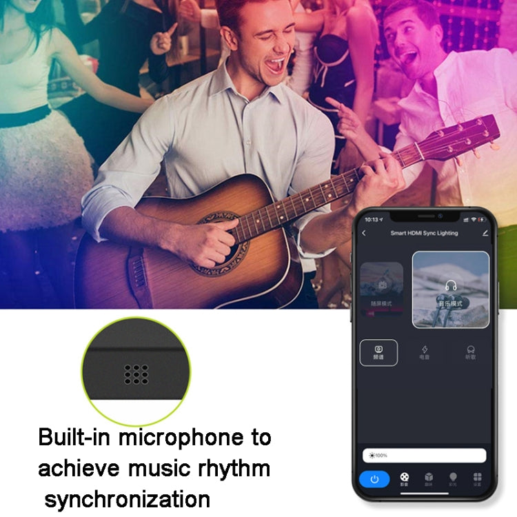 HDMI 2.0-PRO Smart Ambient TV Led Backlight Led Strip Lights Kit Work With TUYA APP Alexa Voice Google Assistant 2 x 1m(UK Plug) - Casing Waterproof Light by PMC TechLife | Online Shopping South Africa | PMC TechLife