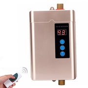 AU Plug 4000W Electric Water Heater With Remote Control Adjustable Temperate(Black)
