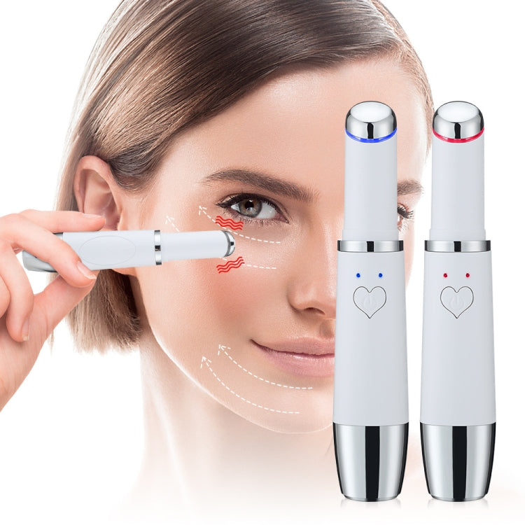 Eye Vibration Heating Massage Pen Removing Eye Wrinkle and Importing Massager Beauty Instruments(White) - free shipping - PMC Jewellery - Order now!