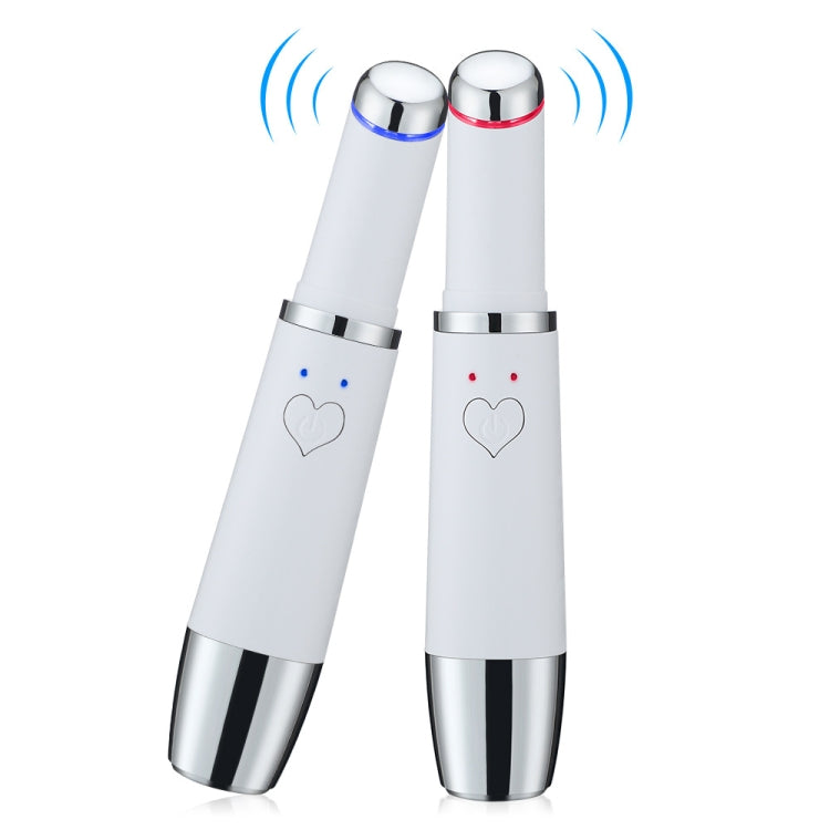 Eye Vibration Heating Massage Pen Removing Eye Wrinkle and Importing Massager Beauty Instruments(White) - free shipping - PMC Jewellery - Order now!