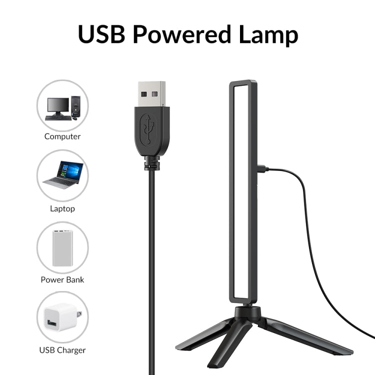 APEXEL APL-FL06 Portable Square Strip Live Video Conferencing Fill Light - free shipping - PMC TechLife - Order now!