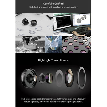APEXEL APL-HB100MM HD Insect Jewelry 100 Micro External Mobile Phone Lens(Telephoto Clip) - free shipping - PMC Jewellery - Order now!