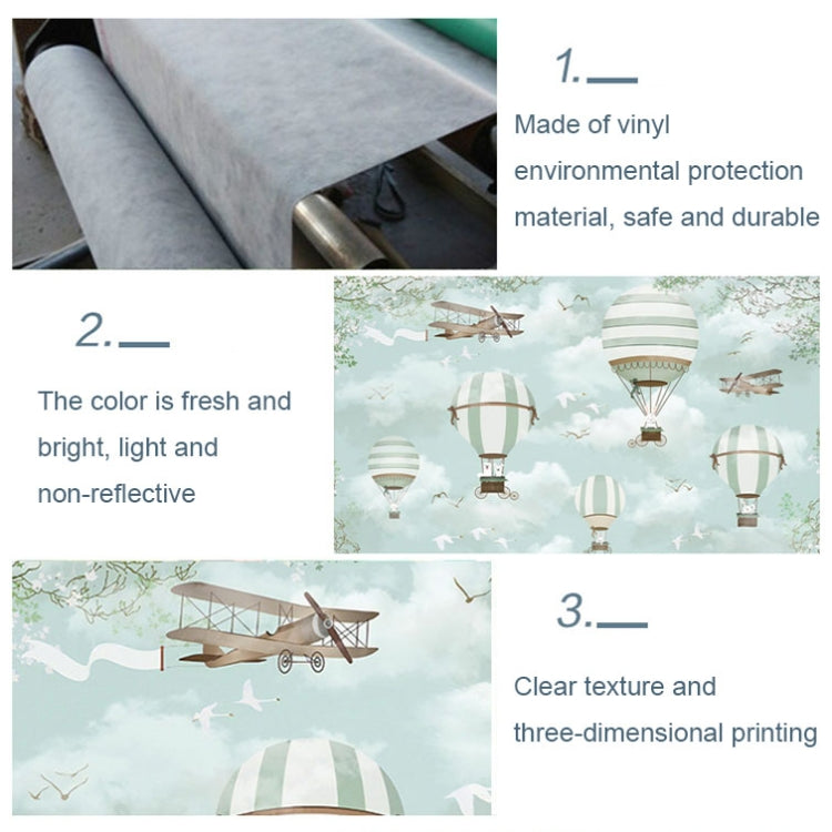 1.5m X 1m Cartoon Airplane Hot Air Balloon Theme Birthday Background Cloth Photography Decoration Backdrop - Birthday Party by PMC TechLife | Online Shopping South Africa | PMC TechLife