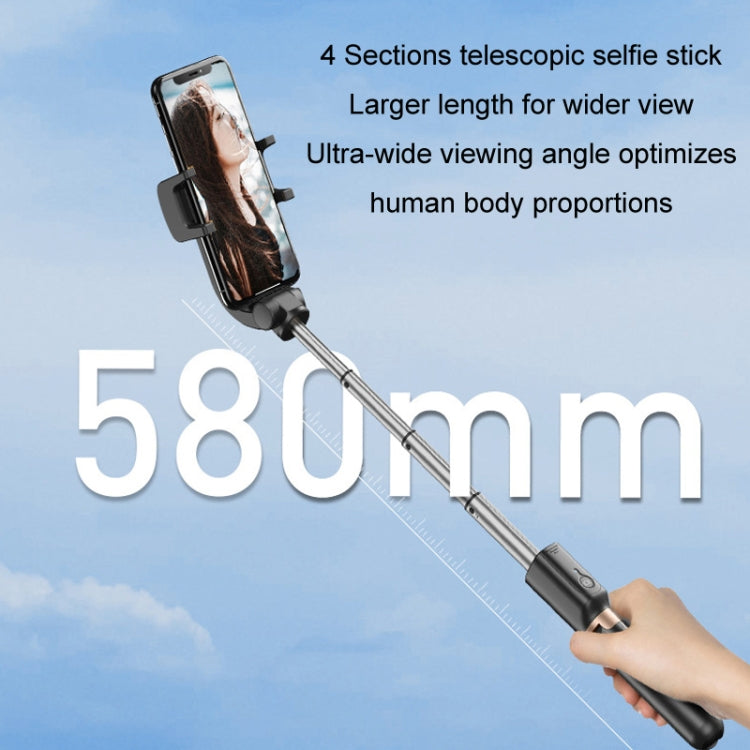 APEXEL APL-D6 Live Video Multifunctional Mobile Phone Gimbal Stabilizer Selfie Stick - free shipping - PMC Jewellery - Order now!