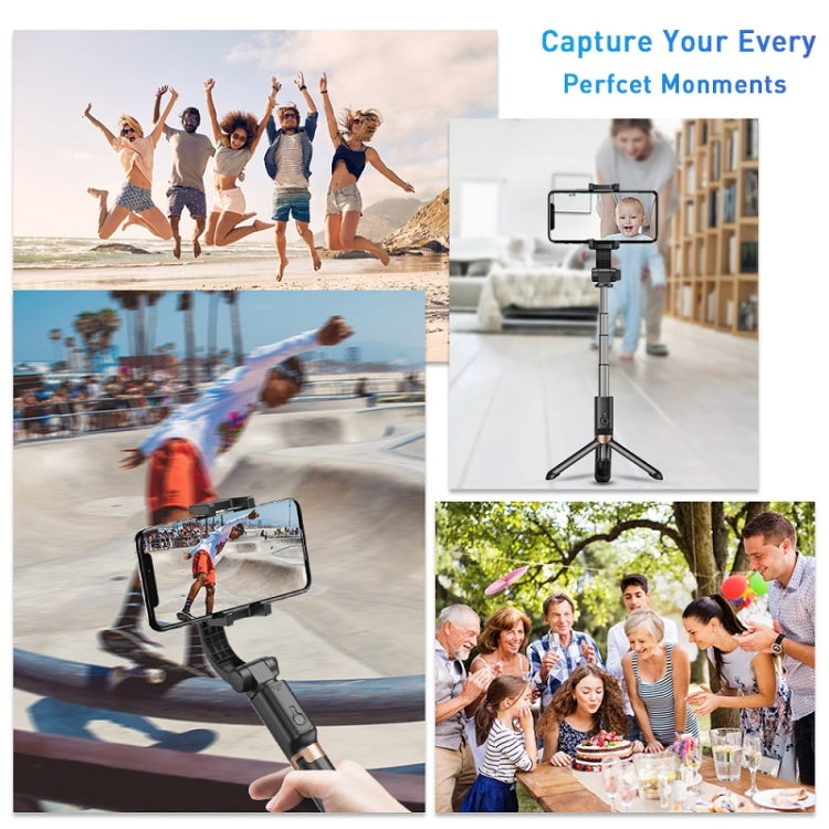 APEXEL APL-D6 Live Video Multifunctional Mobile Phone Gimbal Stabilizer Selfie Stick - free shipping - PMC Jewellery - Order now!