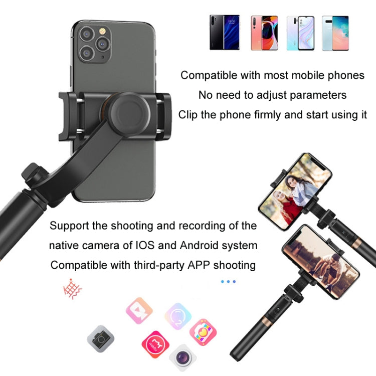 APEXEL APL-D6 Live Video Multifunctional Mobile Phone Gimbal Stabilizer Selfie Stick - free shipping - PMC Jewellery - Order now!