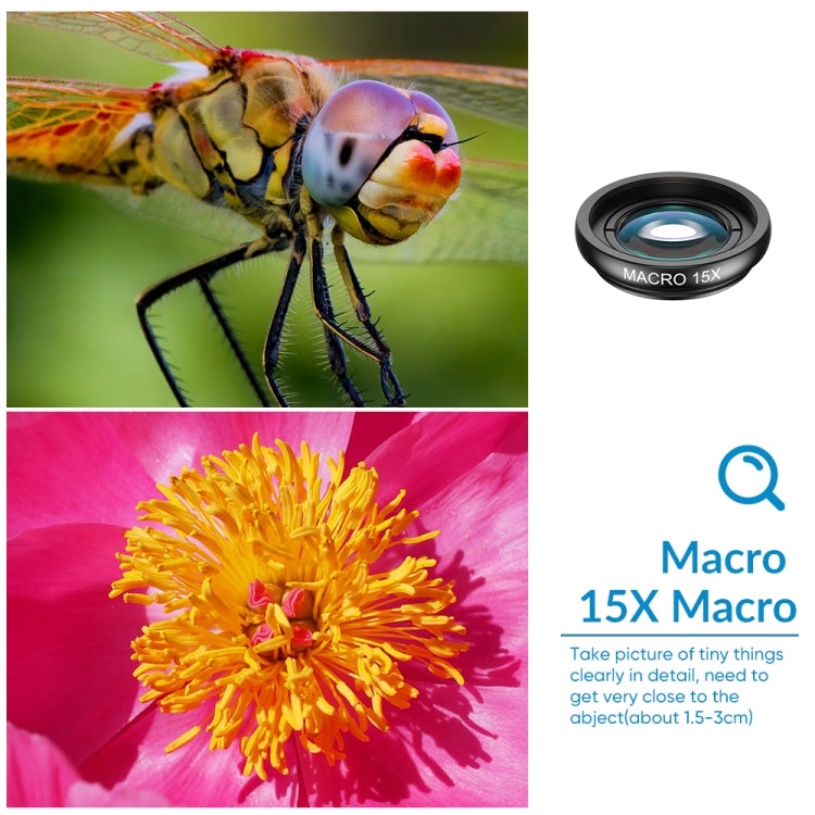APEXEL APL-22XDG9 22X External Camera Adjustable Focus Mobile Phone Lens(10 in 1) - free shipping - PMC Jewellery - Order now!