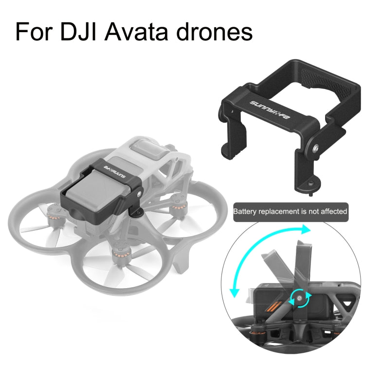 Sunnylife AT-DC503 For DJI Avata Battery Anti-Release Buckle Anti-Loose Falling Folding Buckle(Black) - free shipping - PMC Jewellery - Order now!