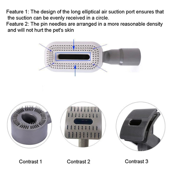 For Dyson V6 V7 V8 V9 Meile Vacuum Cleaner Pet Hair Removal Brush, Spec: With SHARK Adapter