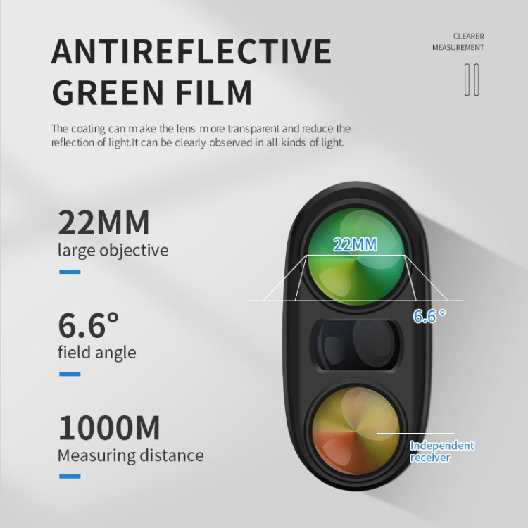 ARTBULL 1000m Golf Laser Rangefinder Telescope Altimeter Speedometer