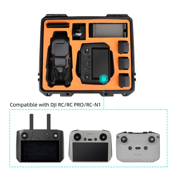 Sunnylife AQX-8 For Mavic 3 Pro / Mavic 3 Classic / Mavic 3 Water-resistant Large Capacity Protective Handbox(Black)