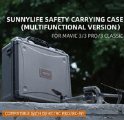 Sunnylife AQX-8 For Mavic 3 Pro / Mavic 3 Classic / Mavic 3 Water-resistant Large Capacity Protective Handbox(Black)