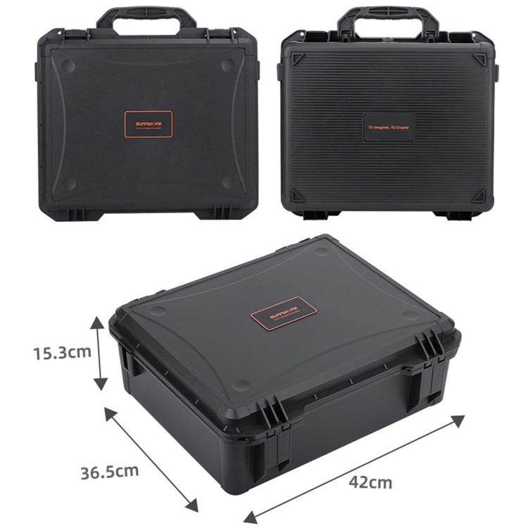 Sunnylife AQX-9 For DJI Avata Flying Glasses Water-resistant Large Capacity Protective Carrying Case(Black)