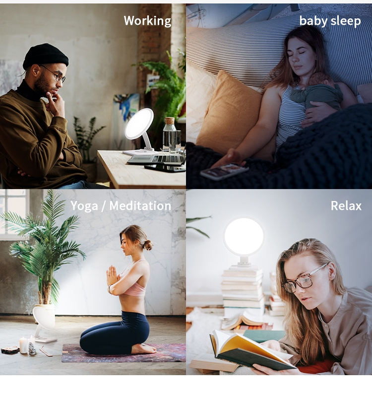 Wireless Charger SAD Therapy Light Intelligent Timing Emotional Physiotherapy Light(US Plug) - Others by PMC TechLife | Online Shopping South Africa | PMC TechLife