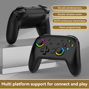 Wireless Bluetooth Somatosensory Vibration Gamepad for Nintendo Switch/Switch PRO, Color: Black