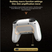 Wireless Bluetooth Somatosensory Vibration Gamepad for Nintendo Switch/Switch PRO, Color: Black Gold