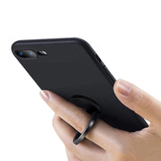 Full Metal Bracket 360 Degree Rotating Magnetic Phone Ring Buckle(Black)