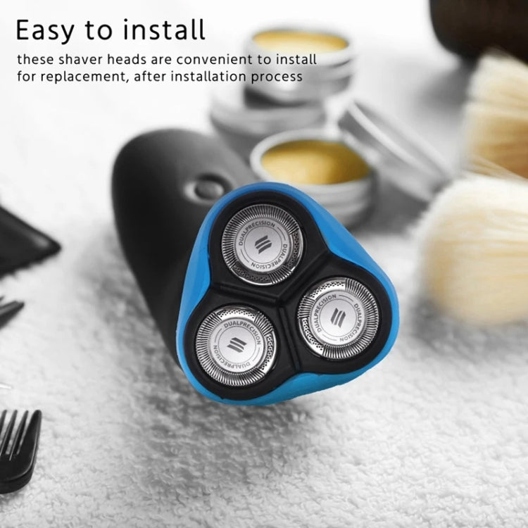 For Philips AT/PT Series Razor Integral Head with HQ8 Double-layer Blades(Dark Grey)