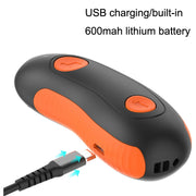 Ultrasonic Pet Trainer Handheld Sonic Dog Repeller Portable Electronic Dog Trainer(Orange)