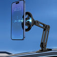 Magsafe Magnetic Mobile Phone Bracket Metal Car Navigation Folding Bracket(Black) - Car Holders by PMC TechLife | Online Shopping South Africa | PMC TechLife