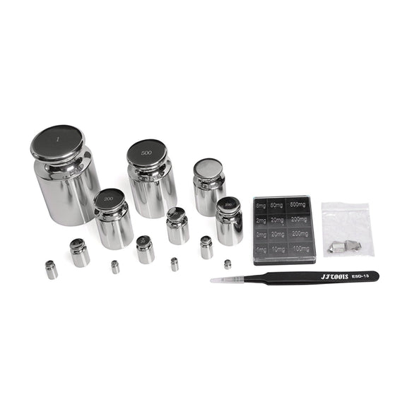 25pcs/set F1 Level 1mg-1kg Stainless Steel Standard Weights