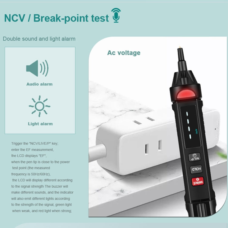 WinAPEX  ET8906  Digital Multimeter Voltage Test Pen Capacitance Meter Diode NVC Tester - free shipping - PMC Jewellery - Order now!