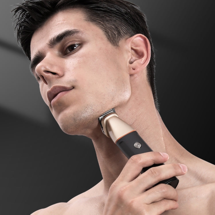 5 In 1 Haircut Digital Display Water Washing Shaver Nose Hair Electric Push Shear Set(Silver) - free shipping - PMC TechLife - Order now!