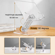 Student Desktop Reading Rack Transparent Acrylic Tablet Stand, Style: B Model