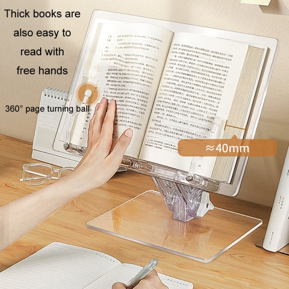 Student Desktop Reading Rack Transparent Acrylic Tablet Stand, Style: B Model