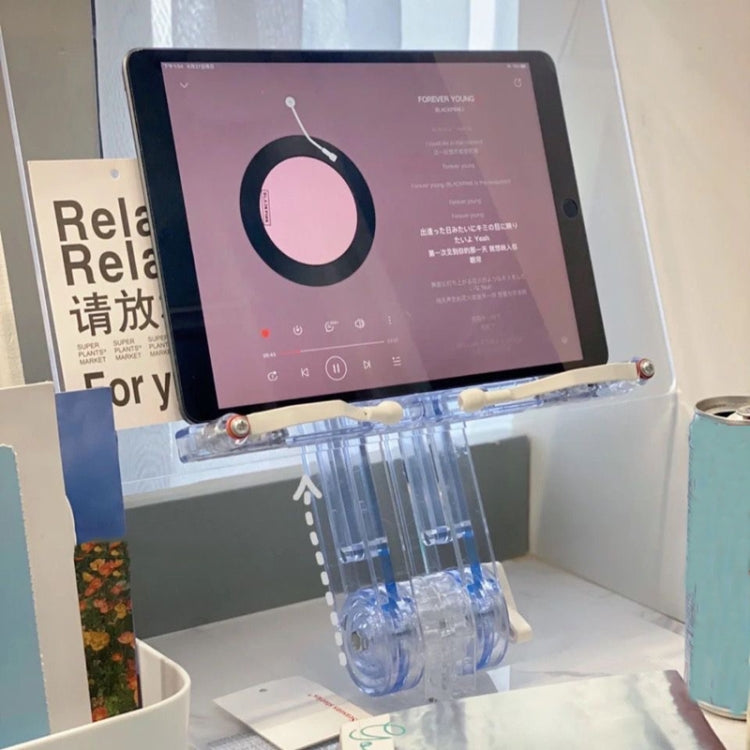 Student Desktop Reading Rack Transparent Acrylic Tablet Stand, Style: B Model