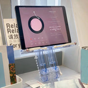 Student Desktop Reading Rack Transparent Acrylic Tablet Stand, Style: B Model