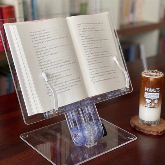 Student Desktop Reading Rack Transparent Acrylic Tablet Stand, Style: B Model