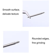 100pcs/set 304 Stainless Steel Strap Connecting Rod Strap Switch Lugs, Style: Double Drag (1.8x20mm)