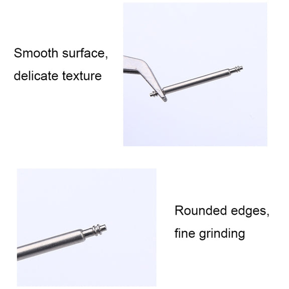 100pcs/set 304 Stainless Steel Strap Connecting Rod Strap Switch Lugs, Style: Double Drag (1.8x20mm)