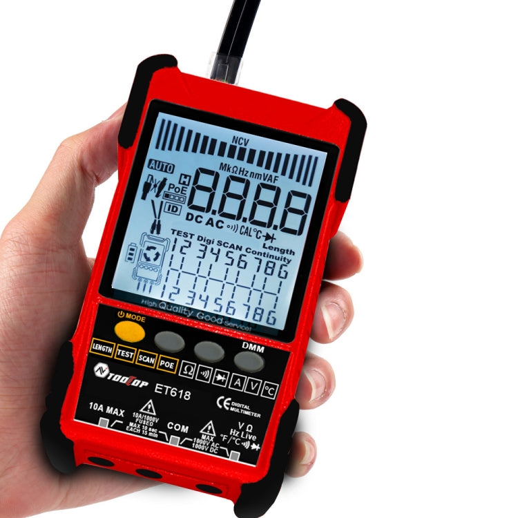 TOOLTOP 600m/1968ft Network Cable Length 2 in 1 Network Cable Finder Multimeter(7 pcs/set) - free shipping - PMC Jewellery - Order now!