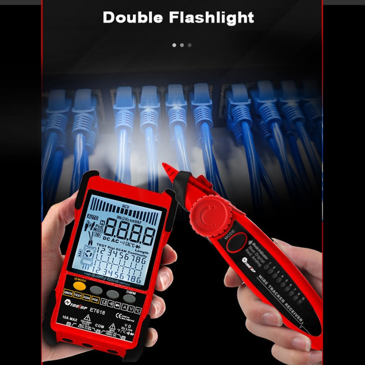 TOOLTOP 600m/1968ft Network Cable Length 2 in 1 Network Cable Finder Multimeter(7 pcs/set) - free shipping - PMC Jewellery - Order now!
